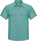 Outdoor Ventures Men's Lightweight Short Sleeve Fishing Shirt