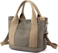 Small Tote Bag with Zipper Canvas Crossbody Tote - Versatile Everyday