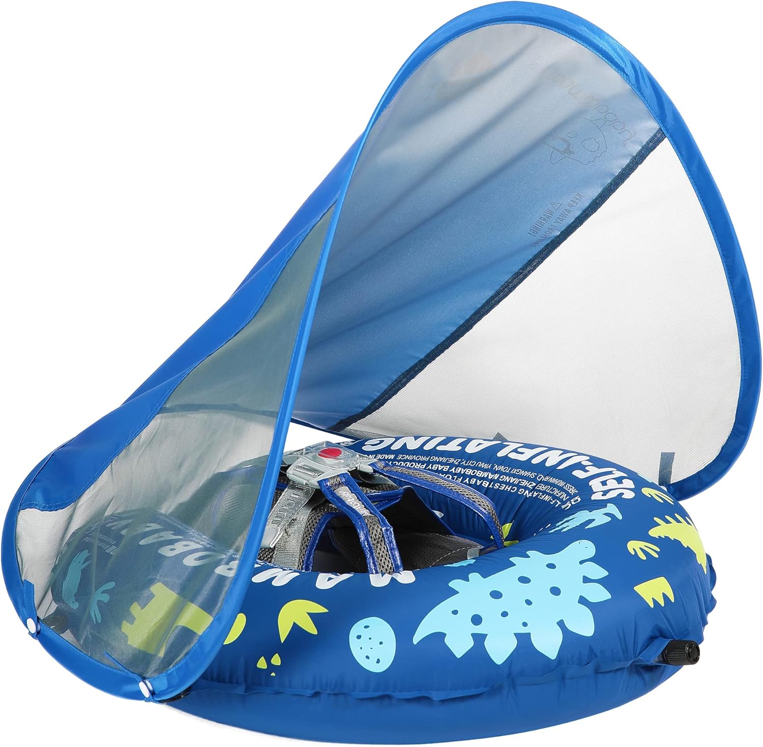 Mambobaby Float Self-Inflating Baby Swim Float with Canopy