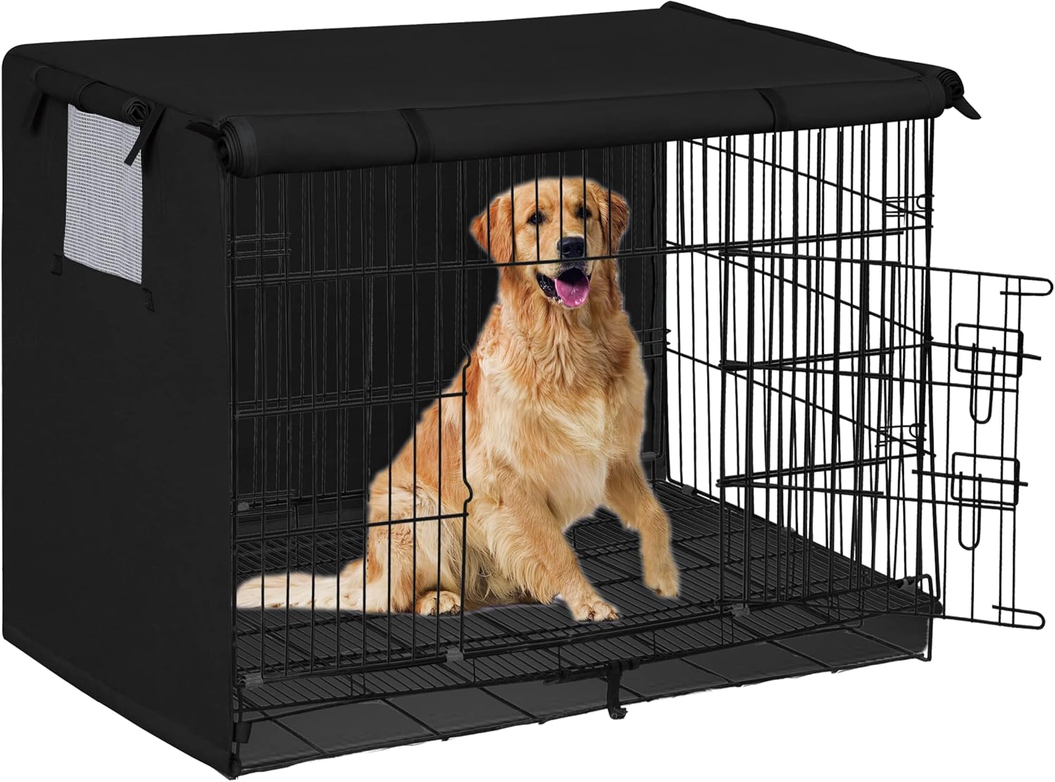 Easy-Going Dog Crate Cover for 54 Inch Dog Kennel - Black