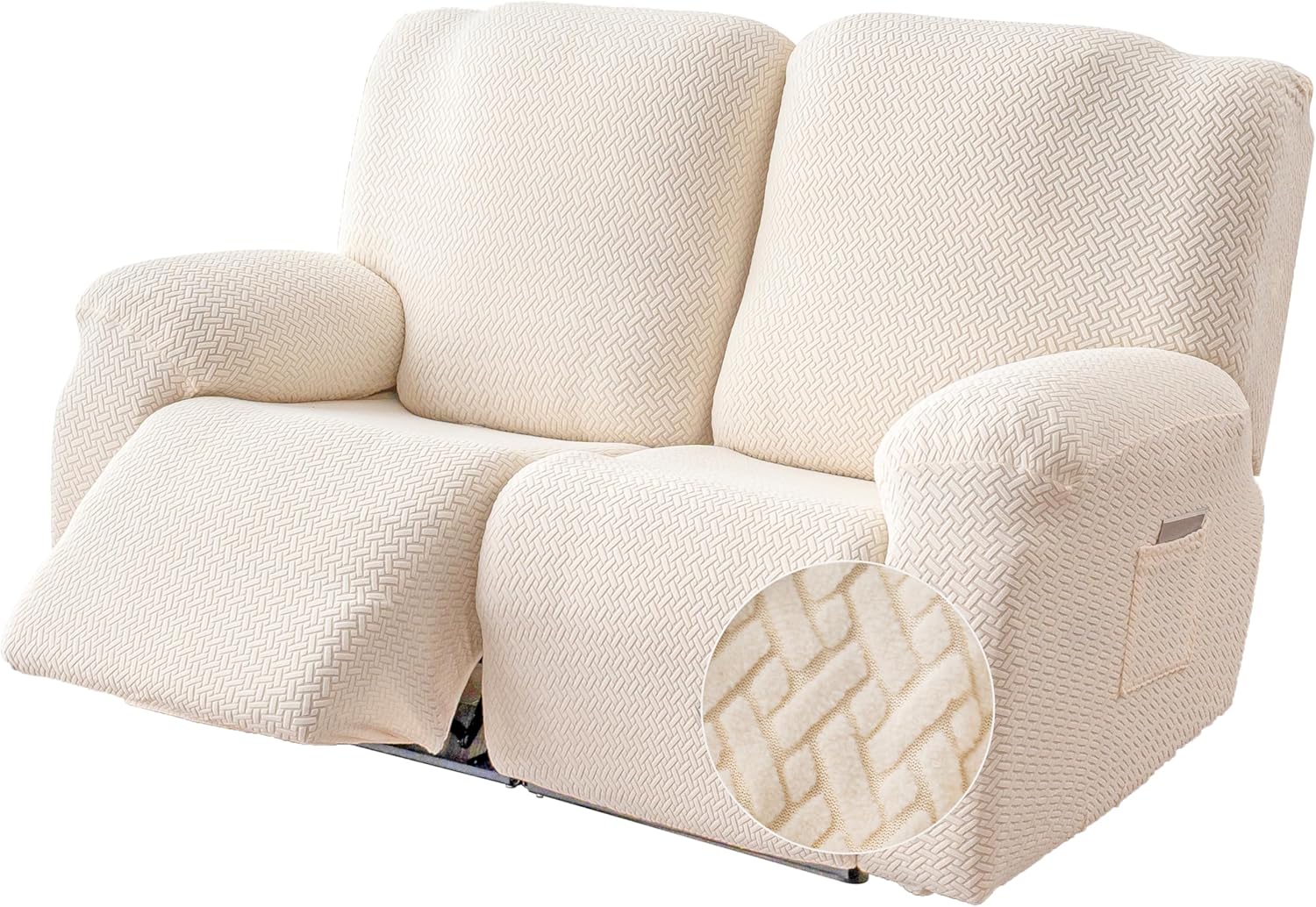 Genina Recliner Loveseat Cover for 2 Seat Reclining Couch