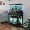 20-29 Gallon Aquarium Stand with Power Outlet - Double Tank Tabletop
