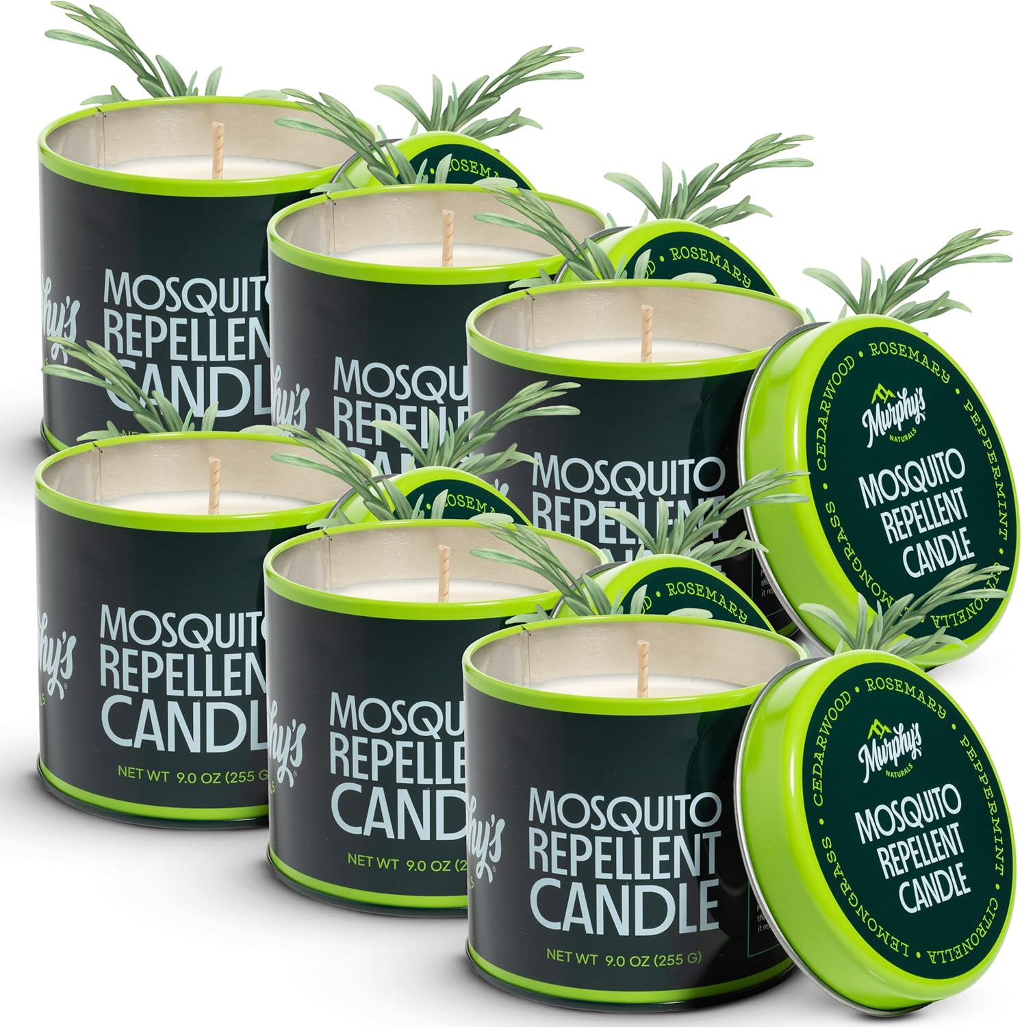 Murphy's Naturals Mosquito Bug Repellent Candles for Outdoor Use