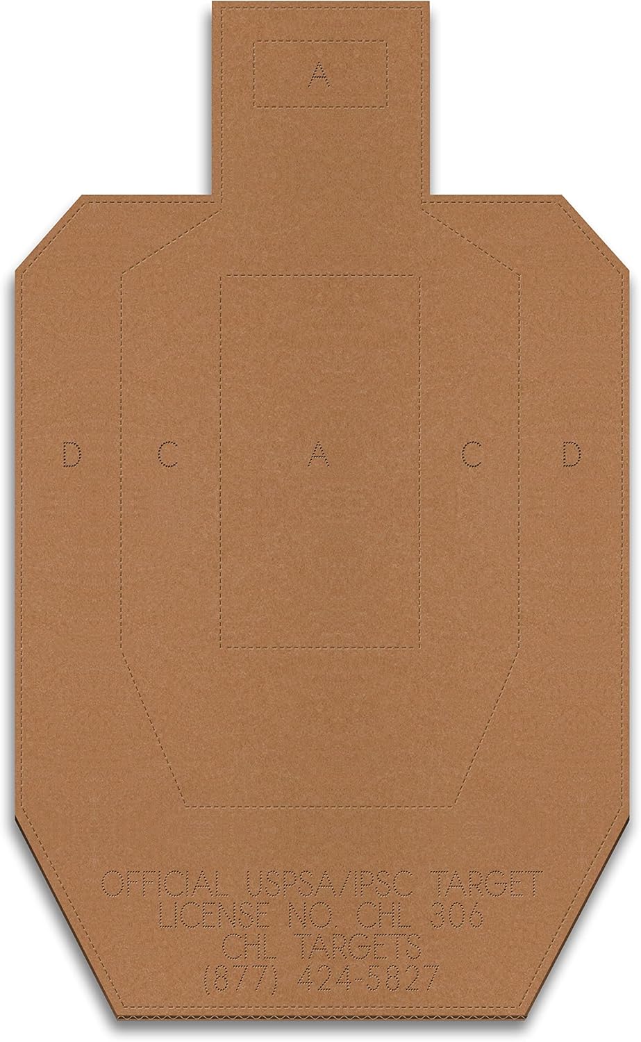 Official USPSA/IPSC Cardboard Targets for Competition Shooting