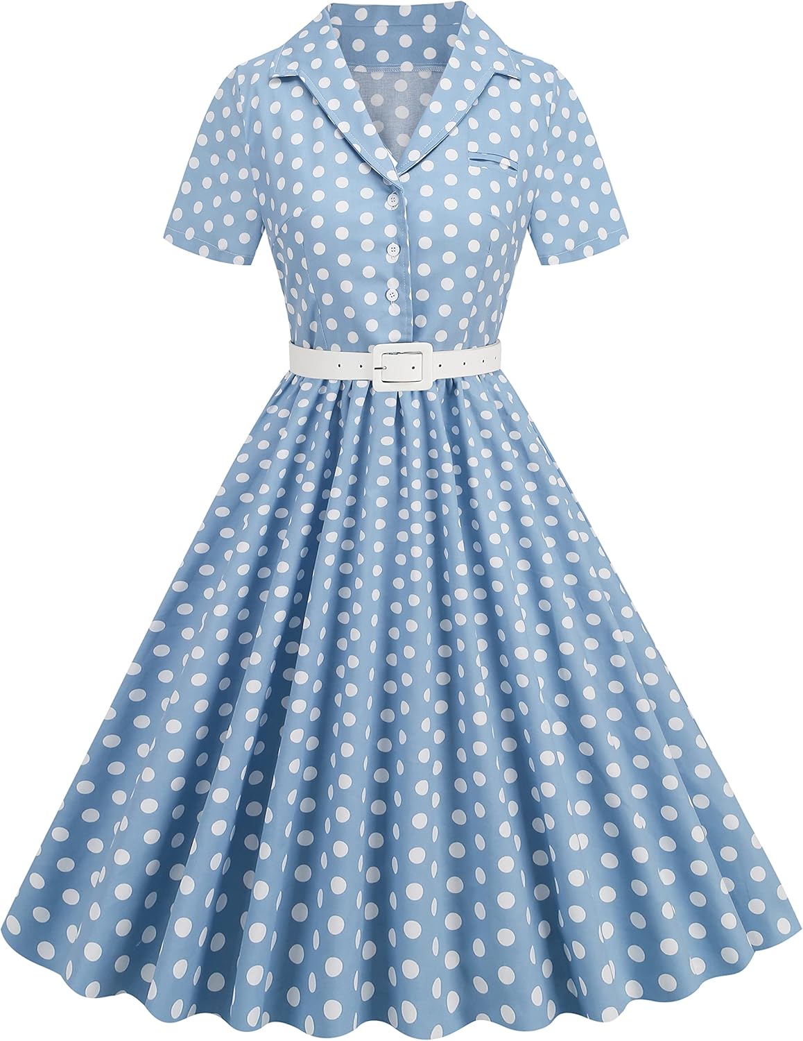 Vintage 1950s Retro Cocktail Party Swing Dress for Women