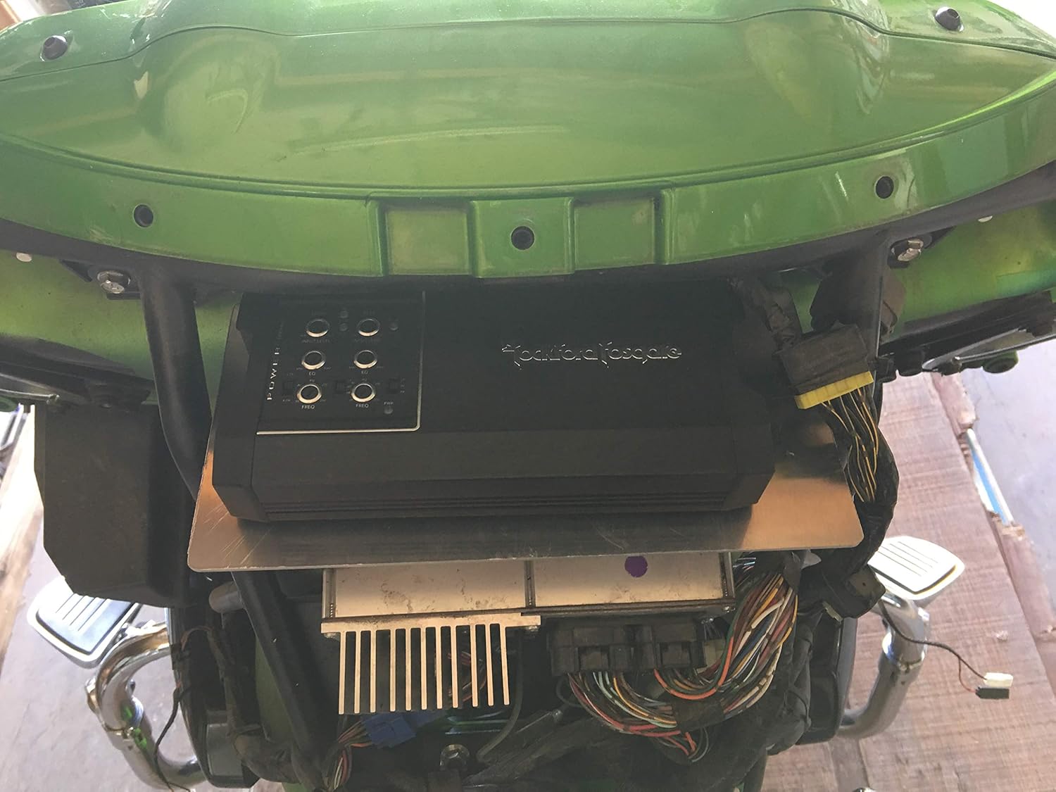 Amplifier Mount for Kawasaki Vulcan Vaquero and Voyager Bikes