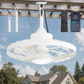 LEDIARY 20in Outdoor Ceiling Fan with Lights - Waterproof Plug-in Fan