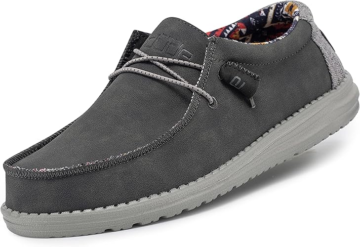 Hey Dude Men's Wally Recycled Leather Comfortable Loafers