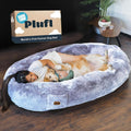 Plufl The Original Human Dog Bed - Arctic Grey Comfort Pod