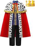 Kids King Costume for Boys Girls with Robe - Regal Dress Up