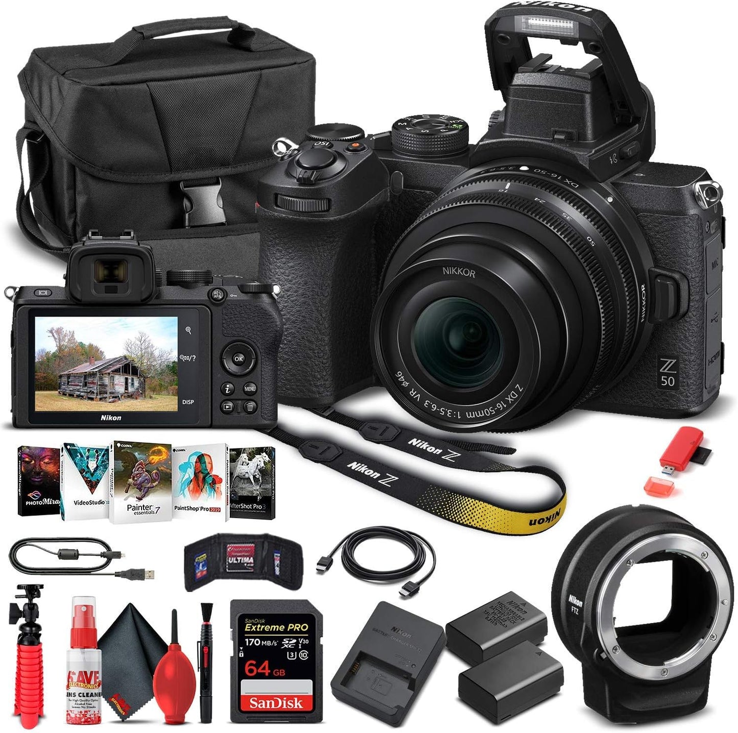 Nikon Z 50 Mirrorless Digital Camera with 16-50mm Lens Bundle