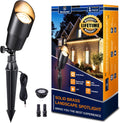 Landscape Spotlights Low Voltage Brass Outdoor Uplight LED - Warm
