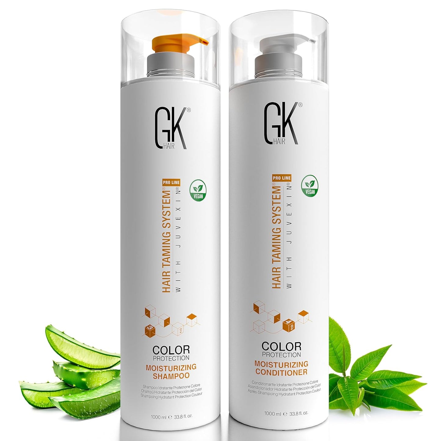 GK HAIR Hydrating Hair Care Set - Color-Treated, Keratin-Infused - 33.8 Oz