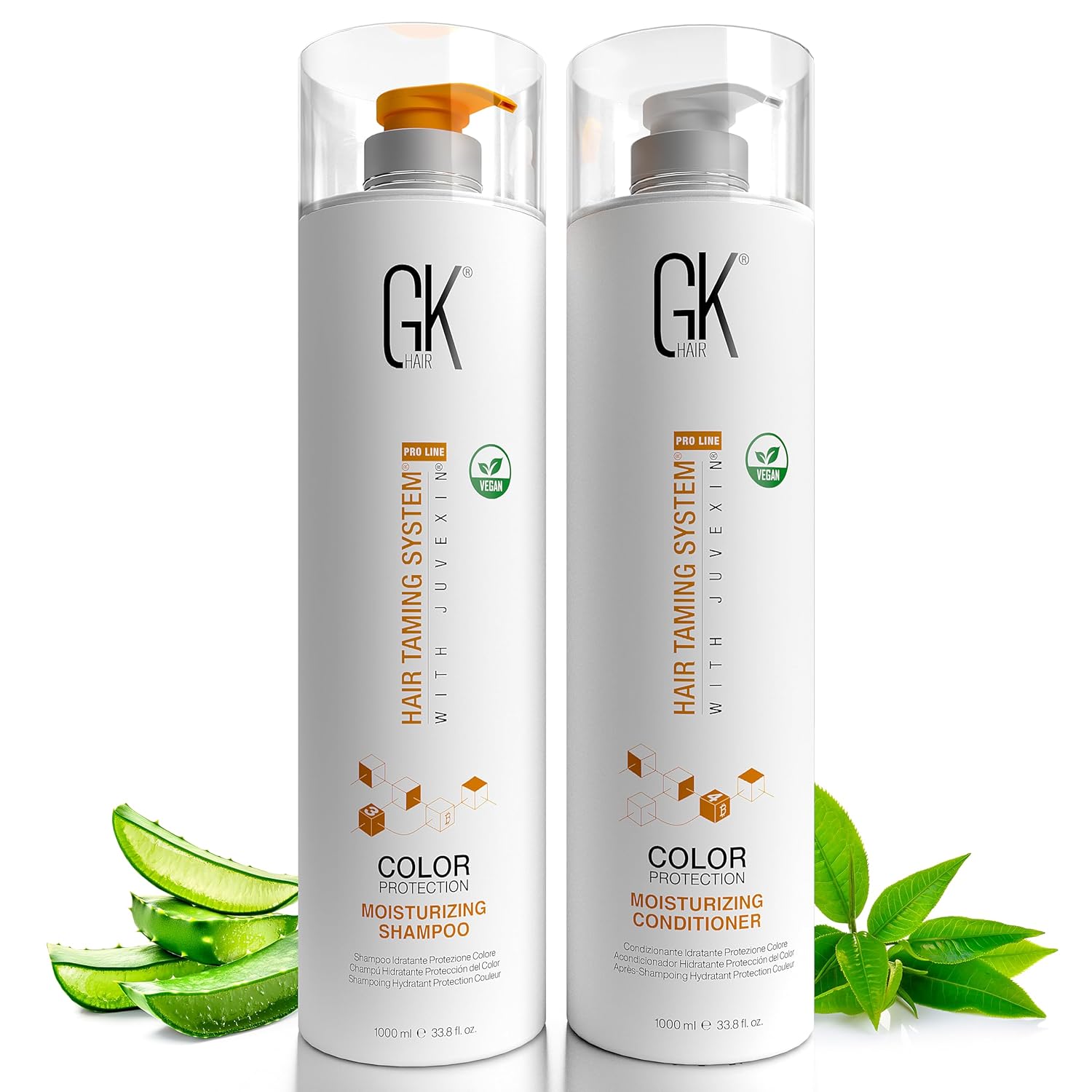 GK HAIR Hydrating Hair Care Set - Color-Treated, Keratin-Infused - 33.8 Oz