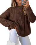 Casual Long Sleeve Sweater for Women - Trendy Fall Fashion 2025