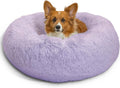 Calming Donut Dog and Cat Bed 30in - Cozy Anxiety Relief