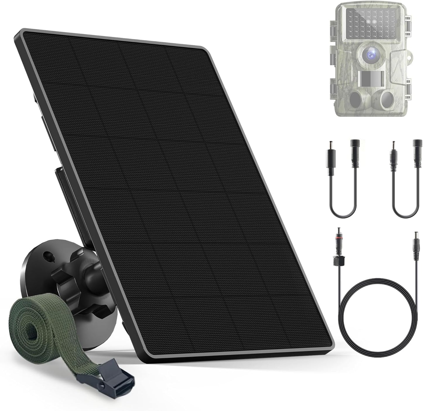 Trail Camera Solar Panel with 6000mAh Battery for Outdoor Use