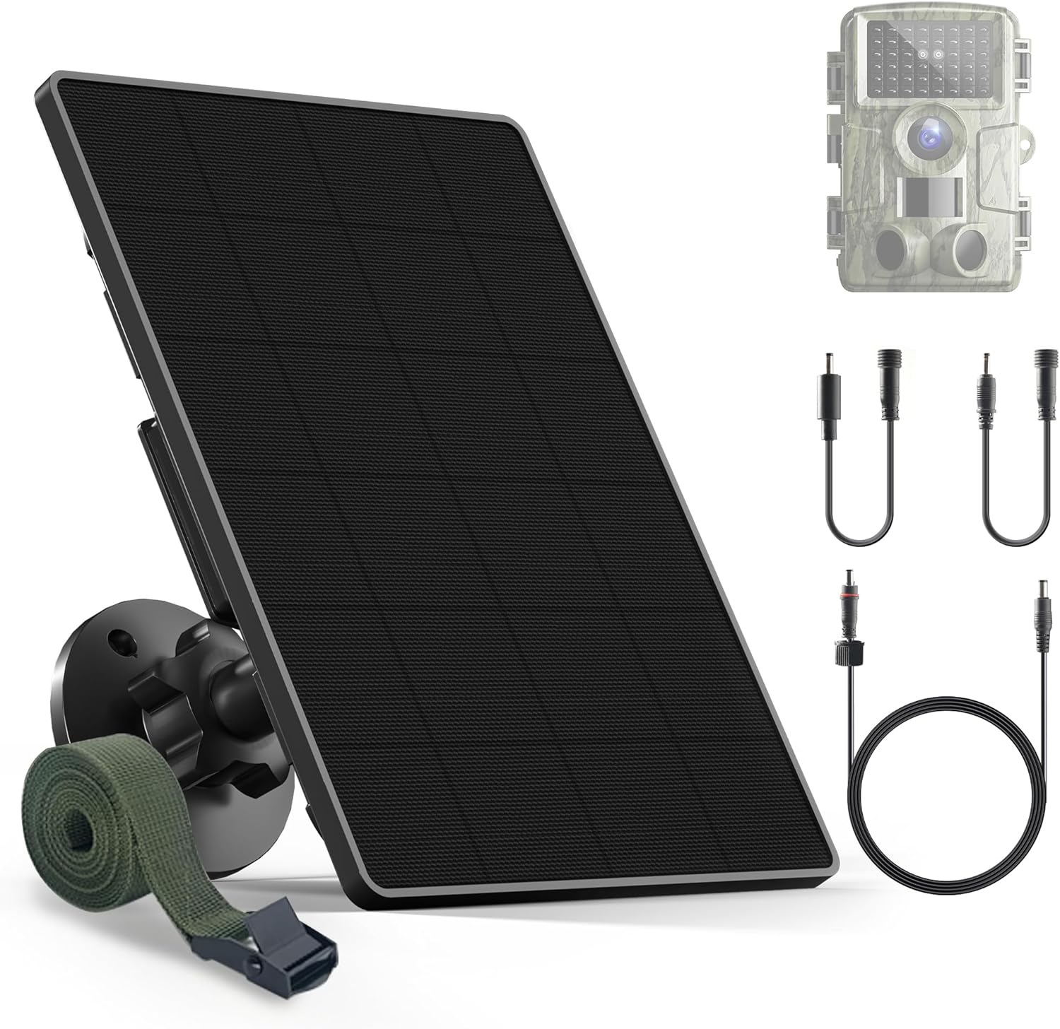 Trail Camera Solar Panel with 6000mAh Battery for Outdoor Use
