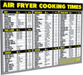 Air Fryer Cooking Times Chart Magnet - Extra Large Easy-Read Guide