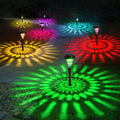 ROOR Solar Pathway Lights 12 Pack - RGB Color Changing + Warm White