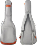 Electric Guitar Bag 8mm Padded Gig Bag Backpack - Soft Gray Case