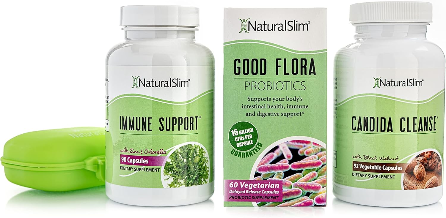 NaturalSlim Candida Cleanse Support Supplements for Gut Health