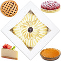9x9 Pie Boxes with Window 50 Pack - Sturdy White Bakery Boxes