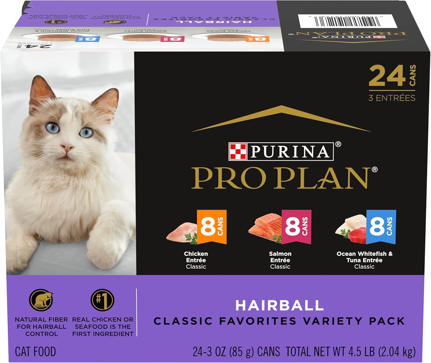 Purina Pro Plan Hairball Control Cat Food Variety Pack for Cats