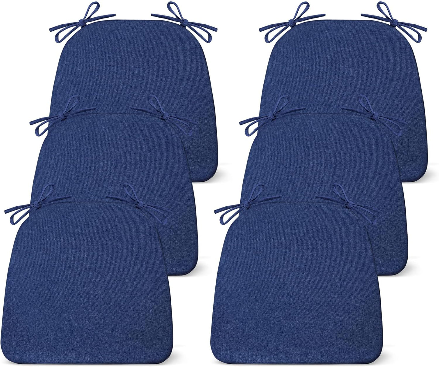 Chair Cushions for Dining Chairs Set of 6, Non Slip Kitchen Pads