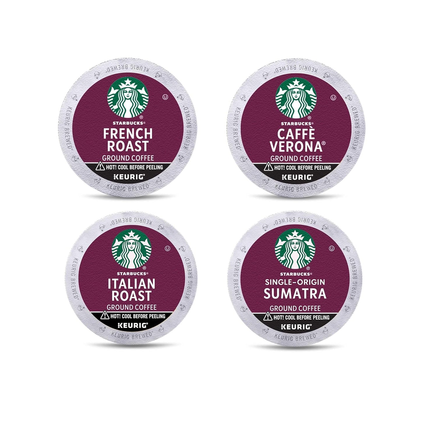 Starbucks Dark Roast Coffee Variety Pack for Keurig Brewers