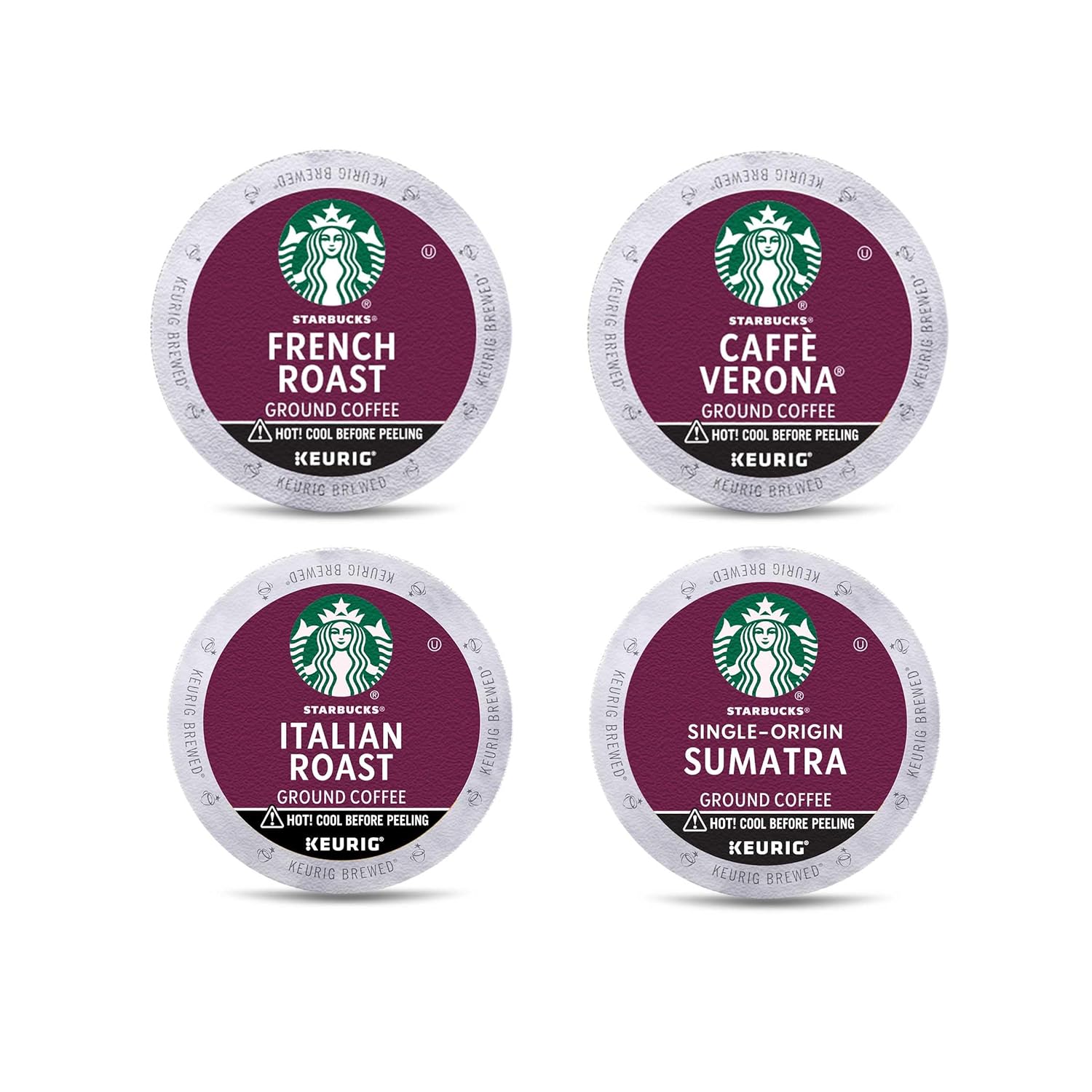 Starbucks Dark Roast Coffee Variety Pack for Keurig Brewers