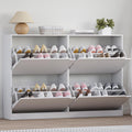 Shoe Cabinet with 4 Flip Drawers for Entryway and Hallway