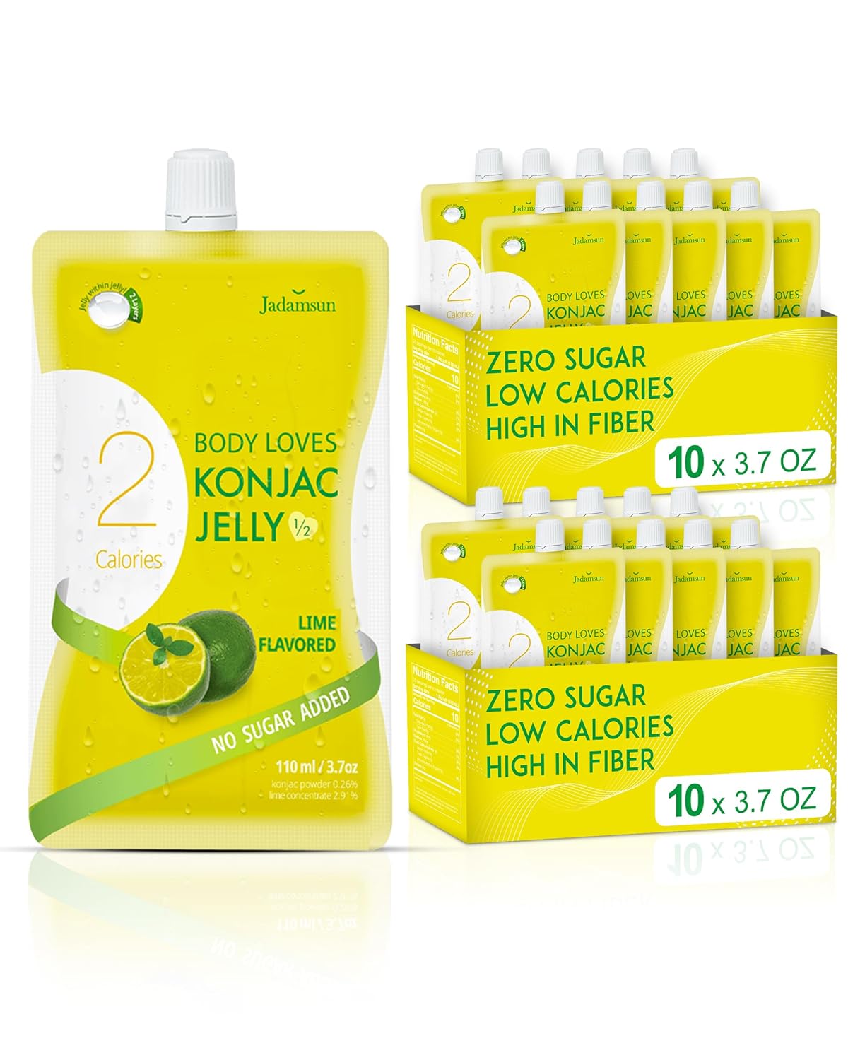 Jadamsun Konjac Jelly Juice - Low-Calorie Healthy Snack