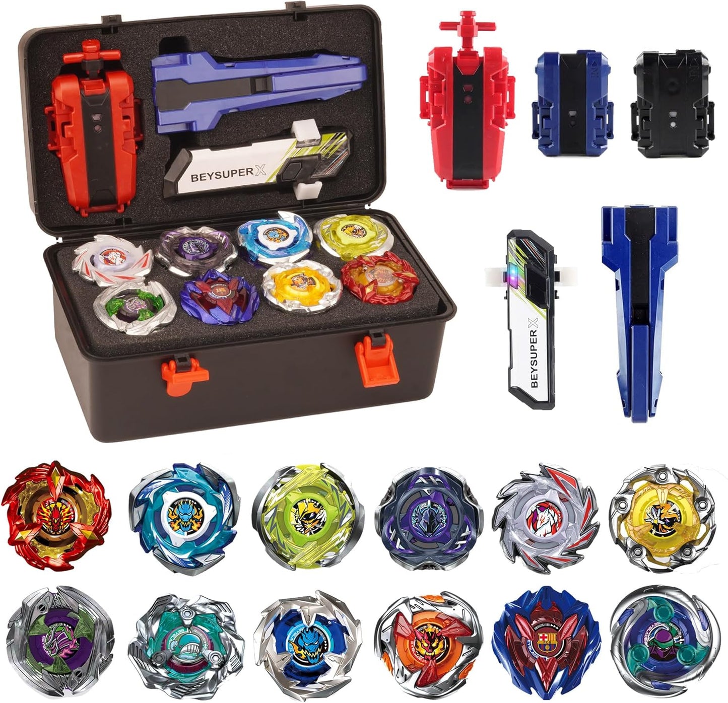 Battling Burst Gyro Blade Toy Set for Kids with Launchers