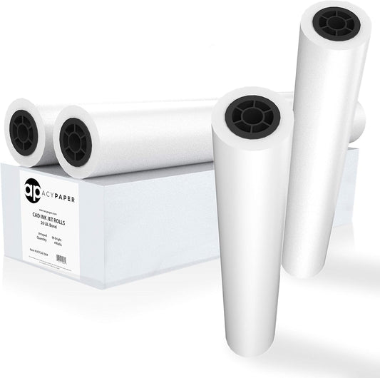 ACYPAPER 36 x 150 CAD Plotter Paper Rolls for Quality Printing