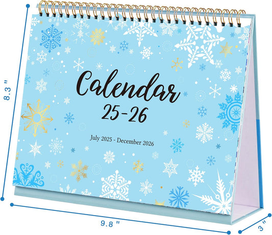 Artfan Standing Flip Desk Calendar 2025-2026 - 12 Themes!