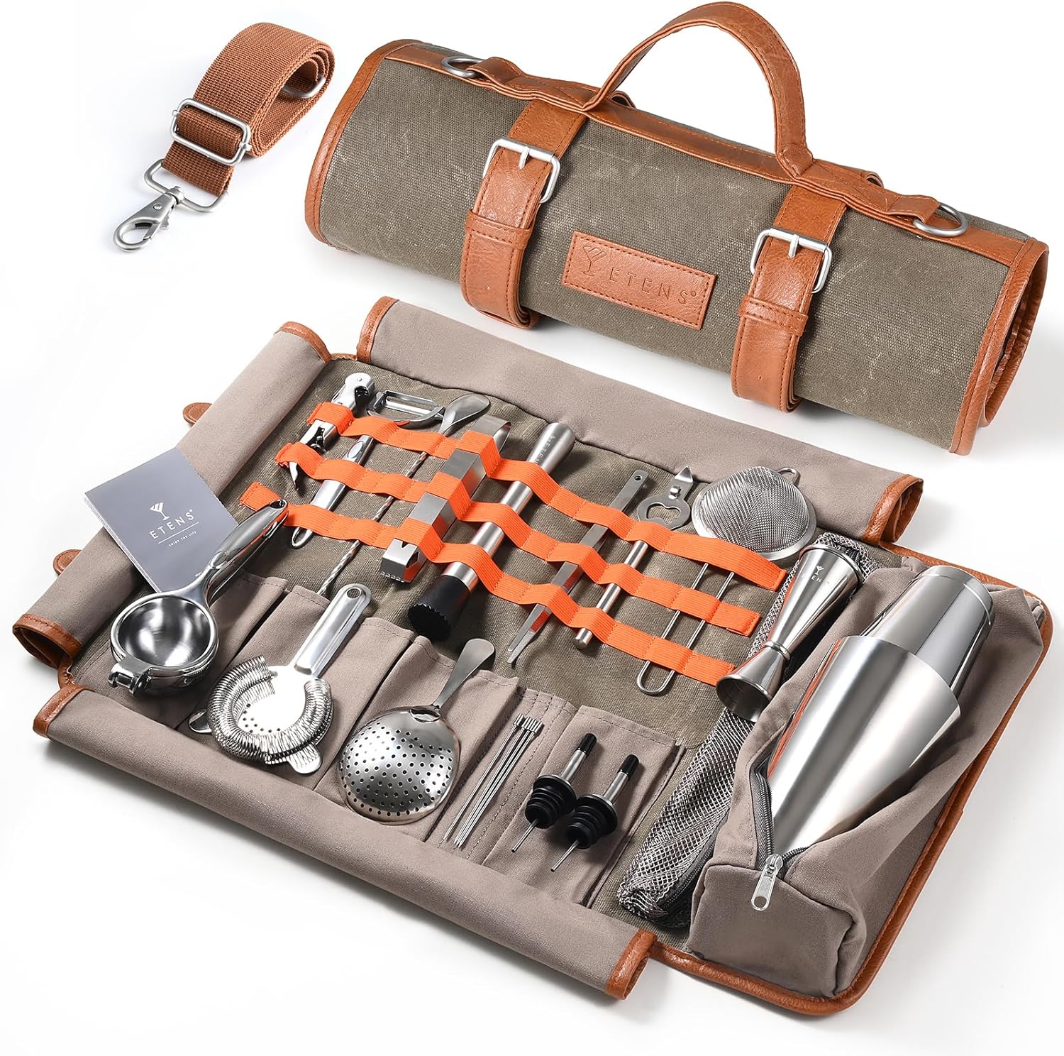 Ultimate Bartender Kit for Travelers - 22-Pc Premium Set!