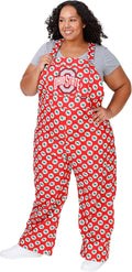 FOCO womens College Team Logo Bib Overalls - Bold Game Day Style