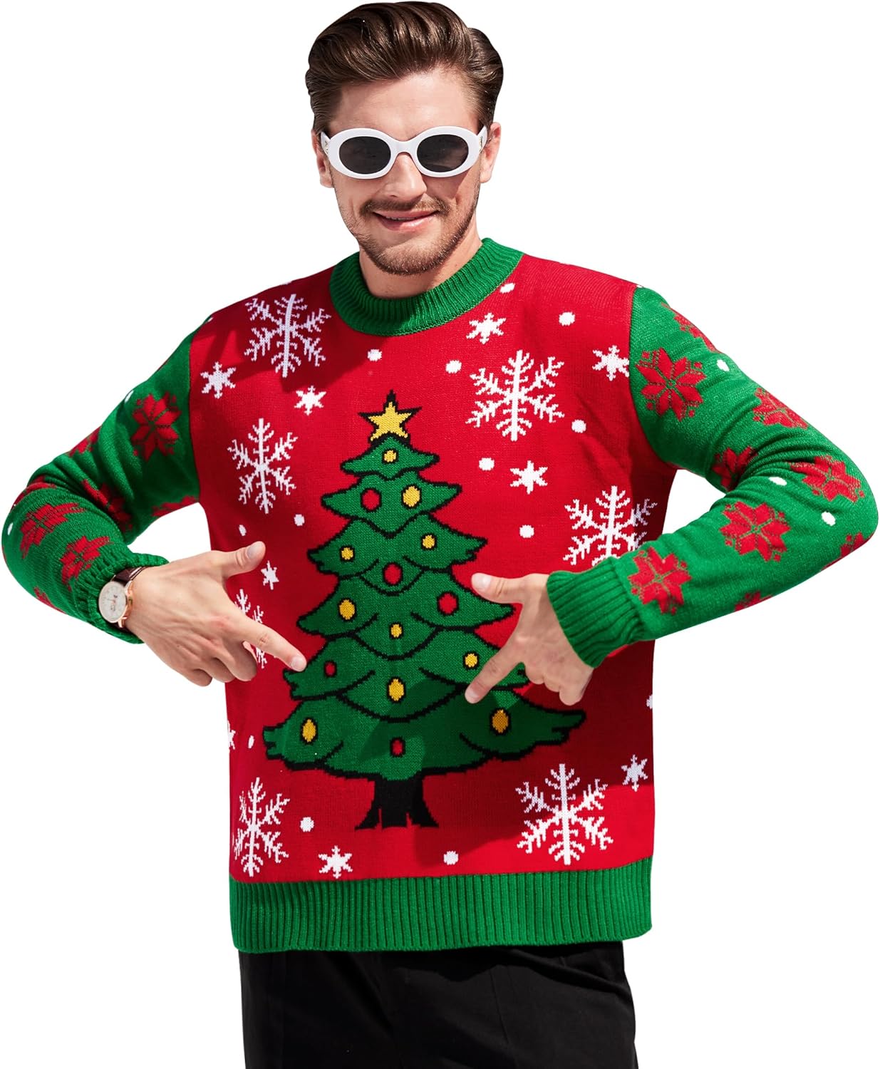 Arvilhill Men's Christmas Sweaters for Holiday Fun and Style