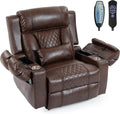 Big Man Power Lay Flat Lift Chair Oversized Recliner - Dual Motor Heat