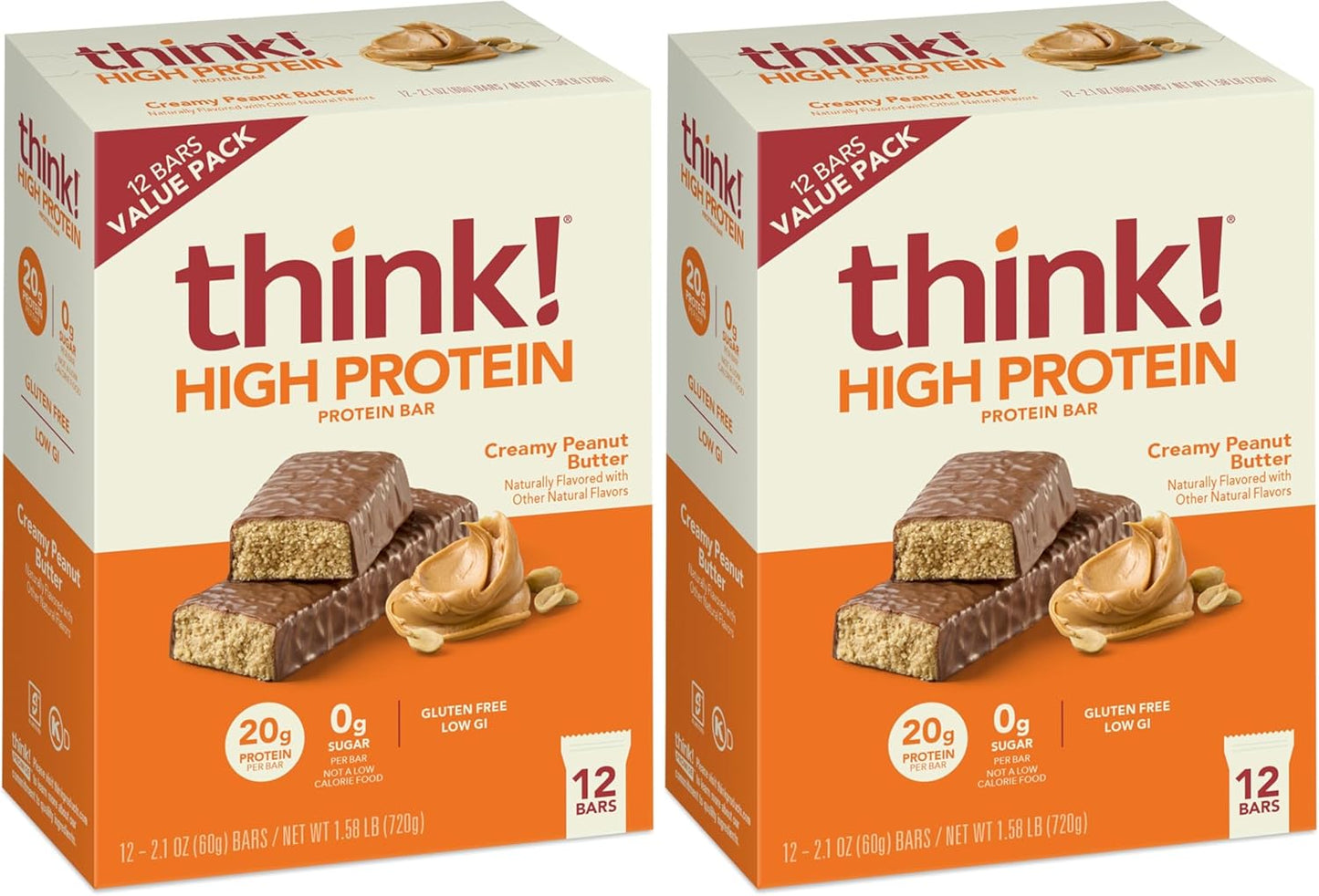 Think! Protein Bars - High Protein Gluten Free Snacks for Energy