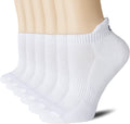 CS CELERSPORT 6 Pairs Ankle Athletic Running Socks - Cushioned Low Cut