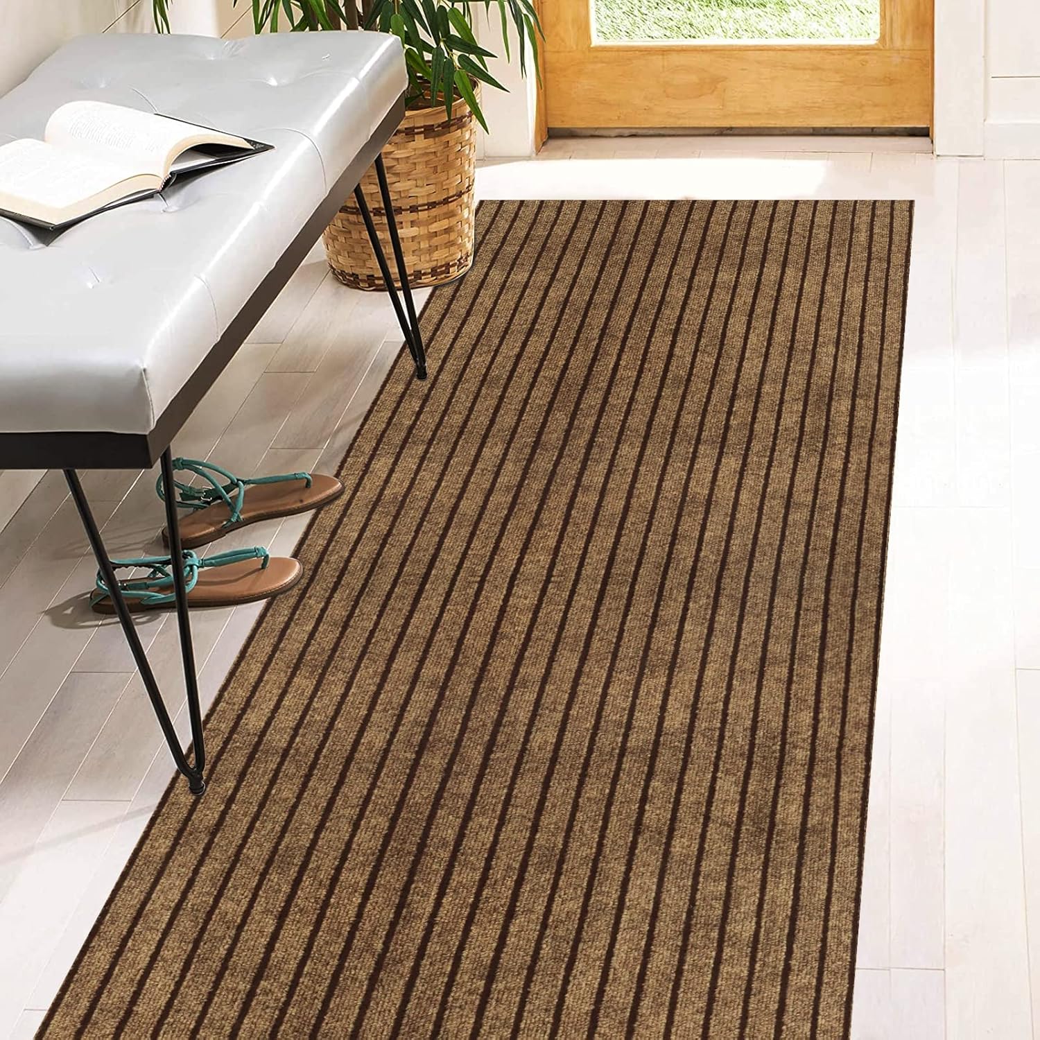 3ft x 12ft Runner Rugs with Rubber Backing for Indoor Outdoor Use