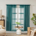 Cotton Lace Sheer Curtains 72 Inches Long for Elegant Decor
