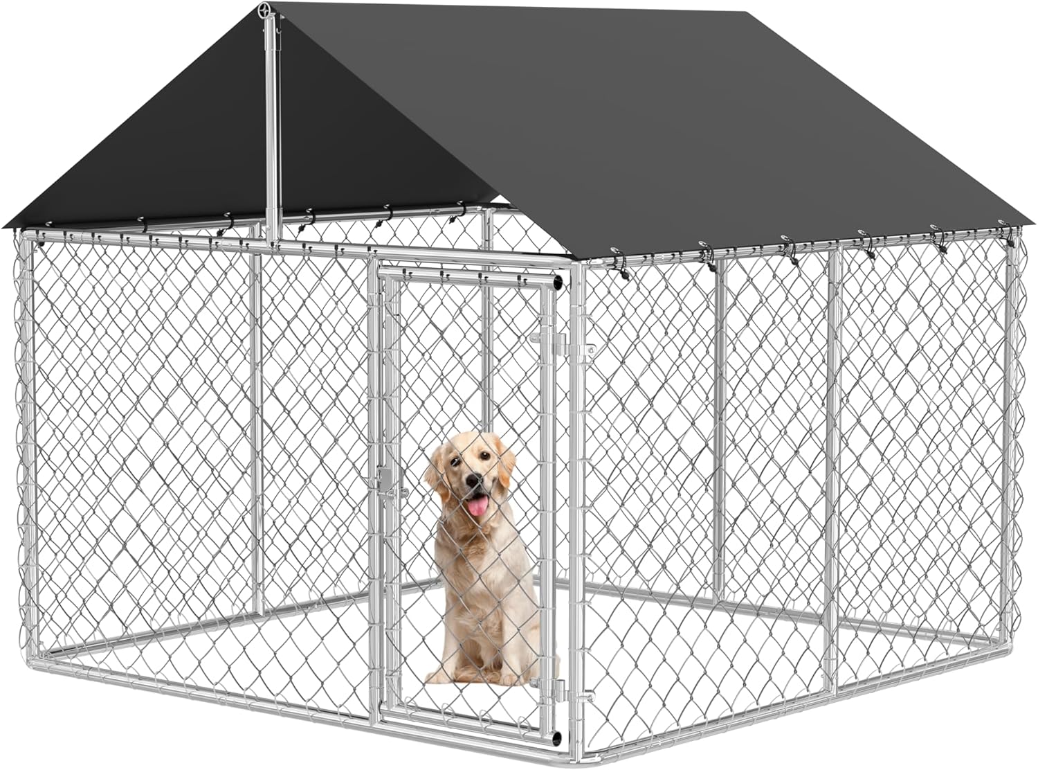 Outdoor Dog Enclosure Heavy Duty Kennel for Safe Playtime