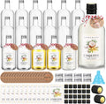 Baderke 24 Set Christmas Plastic Coquito Bottles 16 oz - Party Ready