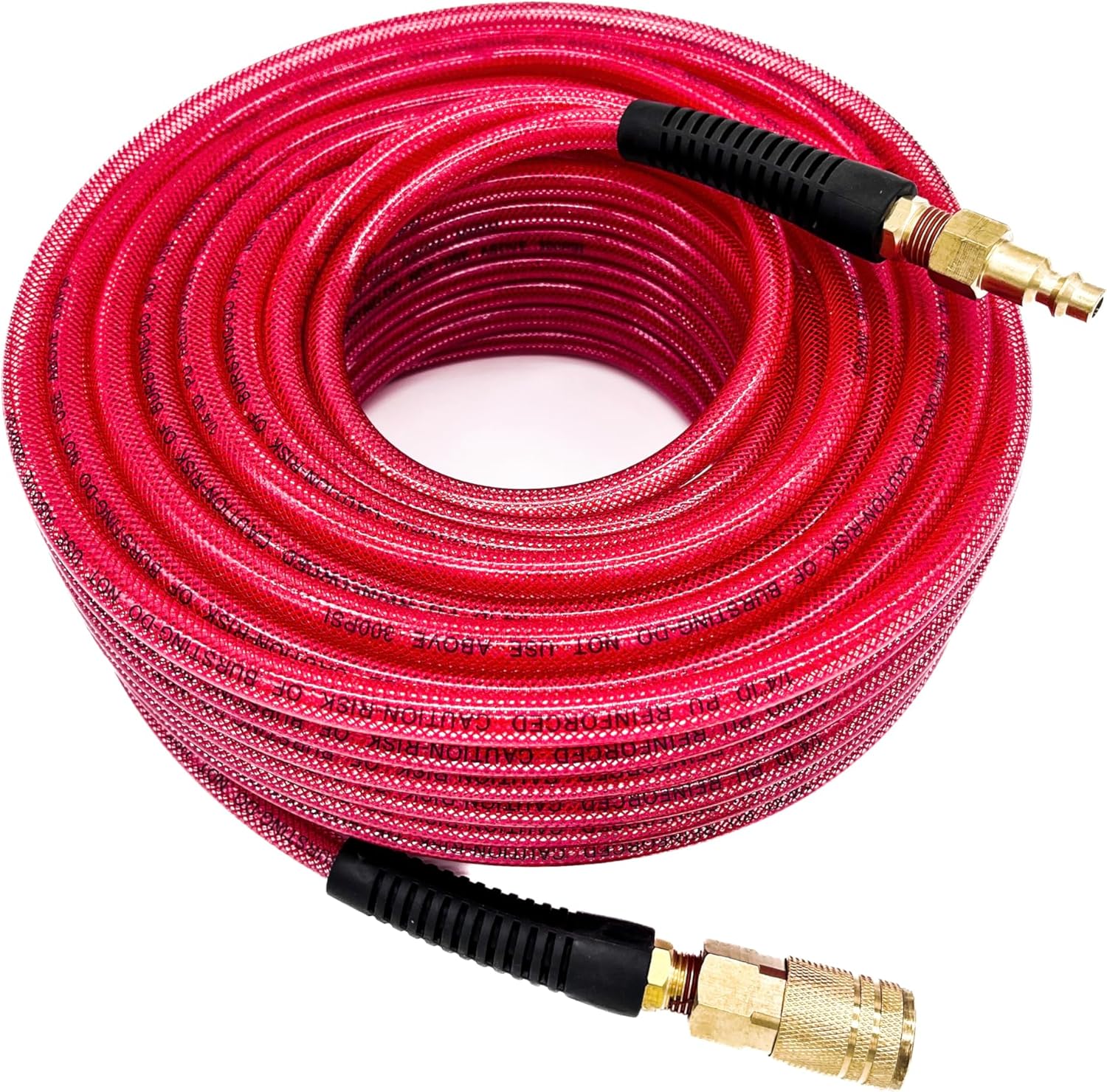 Polyurethane 1/4-Inch x 100FT Air Hose with Quick Coupler