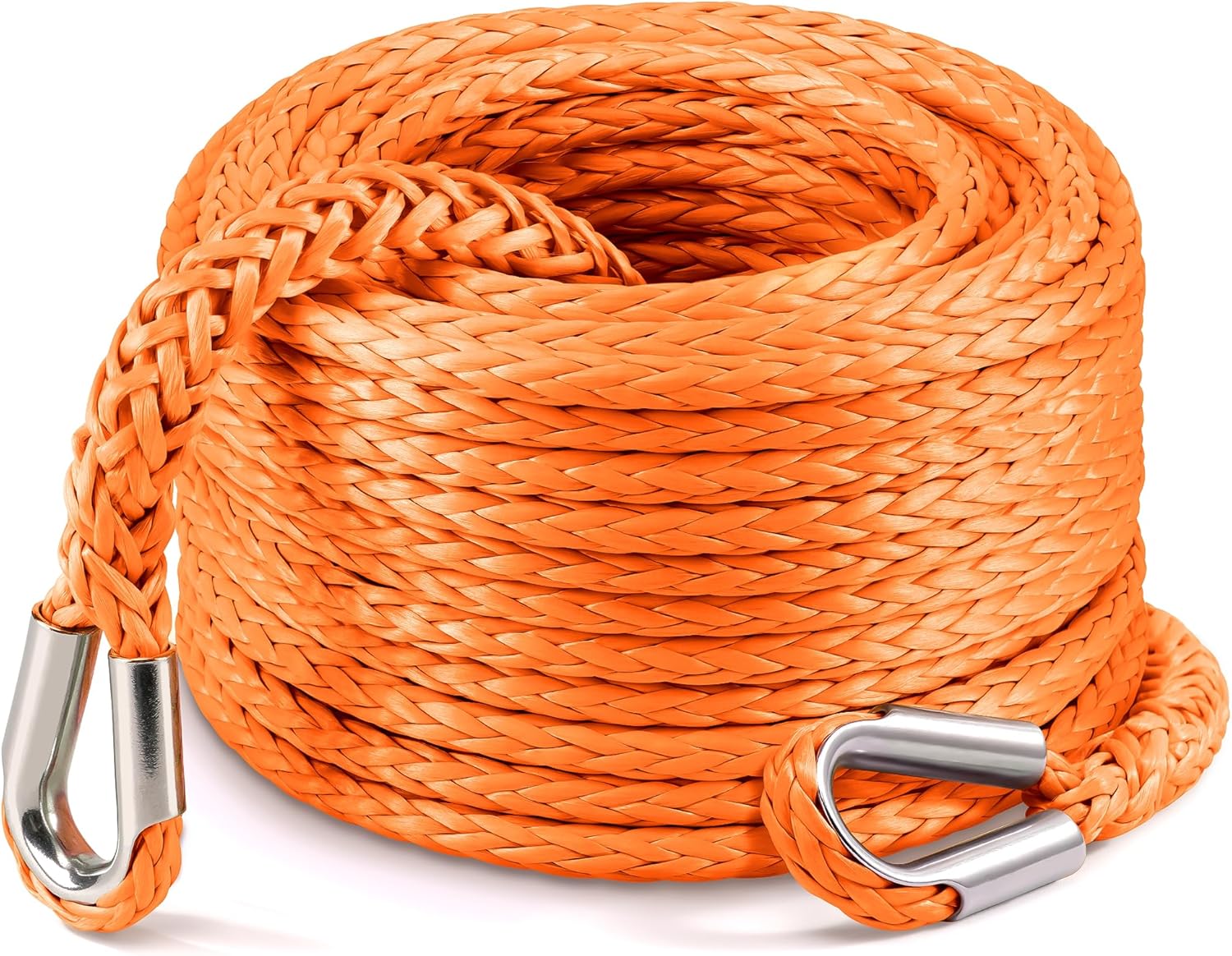 Kolvoii Winch Rope Extension 3/8 Inch x 92 Ft for Off Road Use