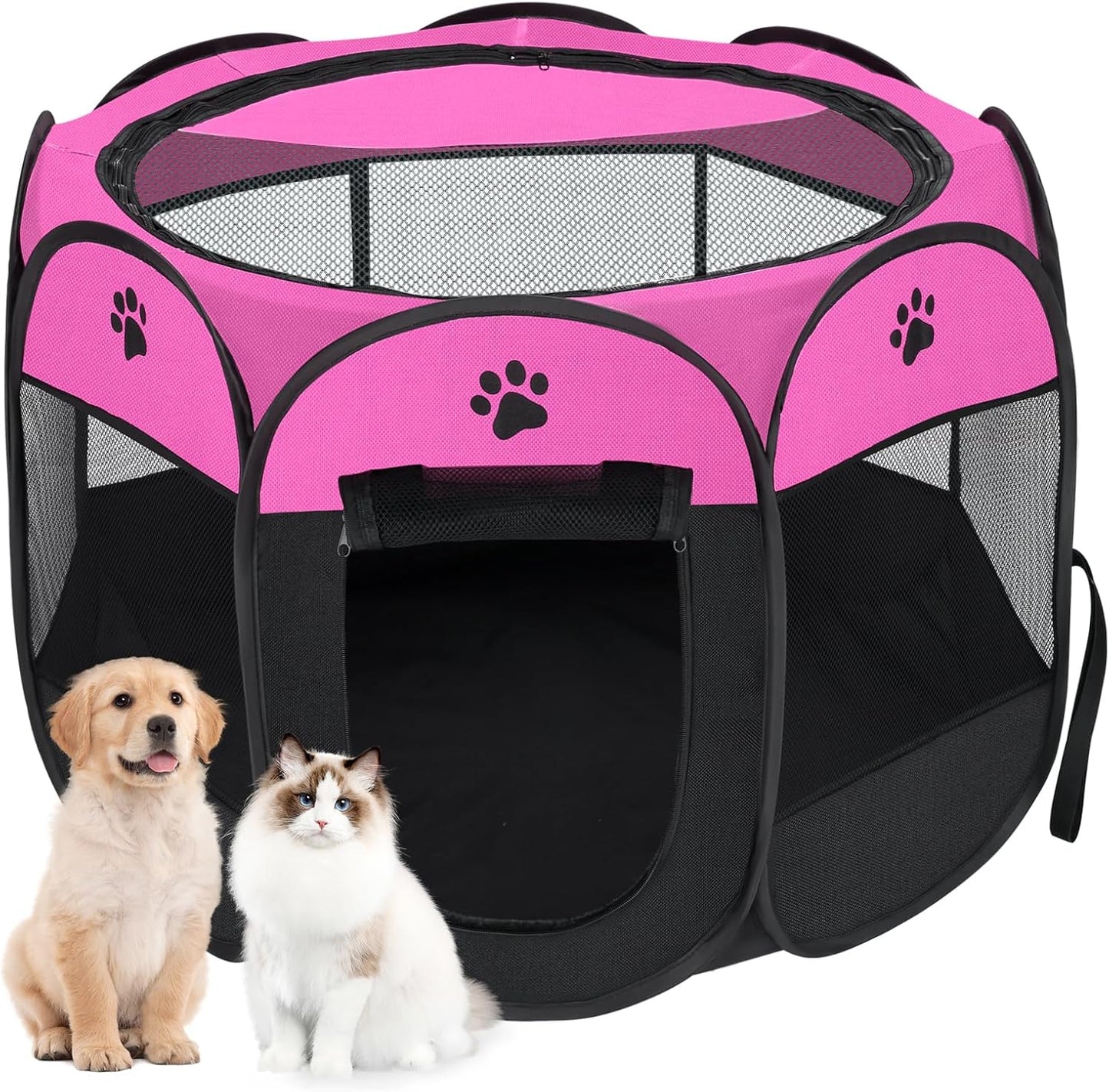 Durable Foldable Puppy Playpen for Indoor and Outdoor Use