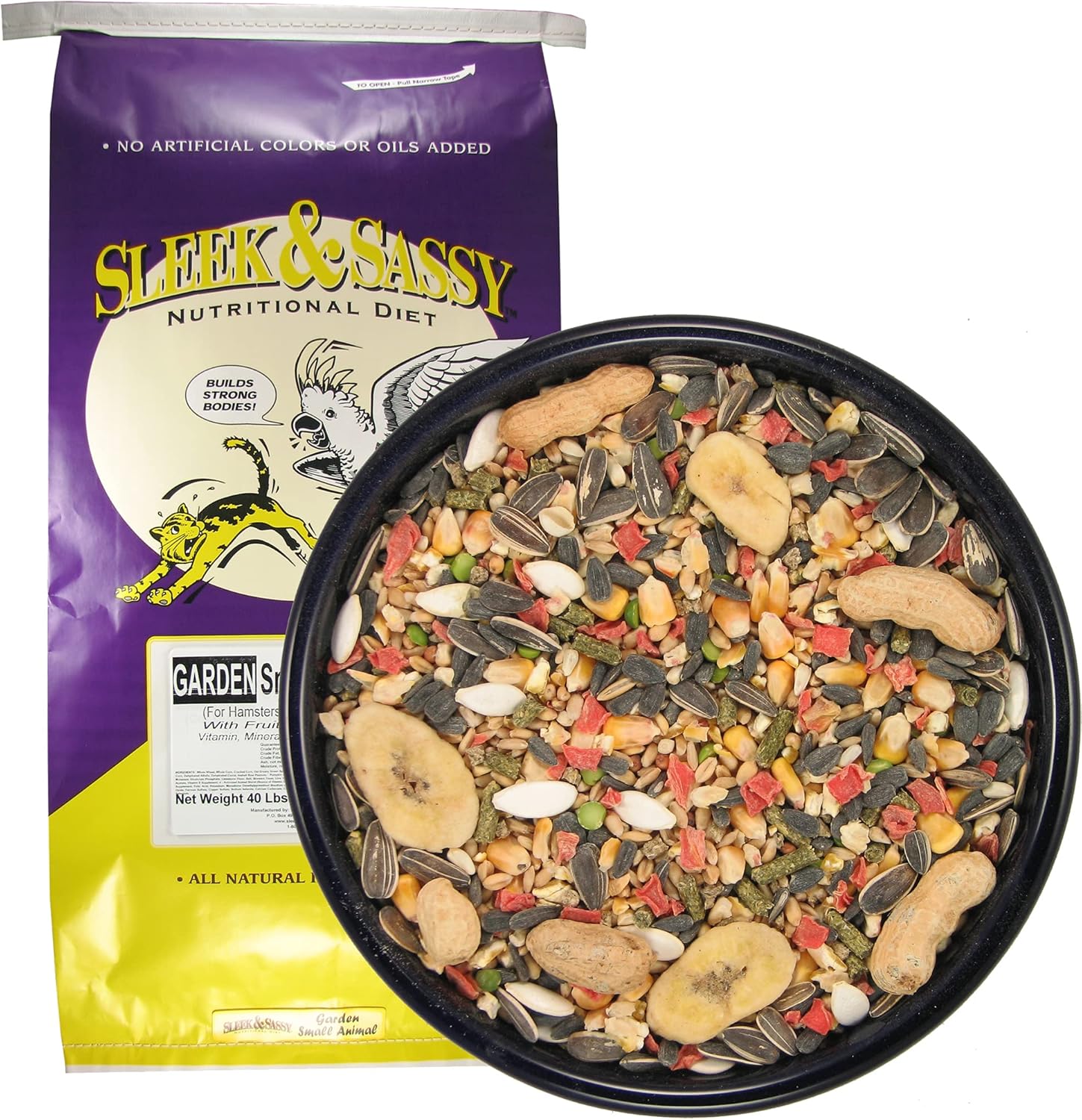 SLEEK & SASSY Garden Small Animal Food for Hamsters & Mice